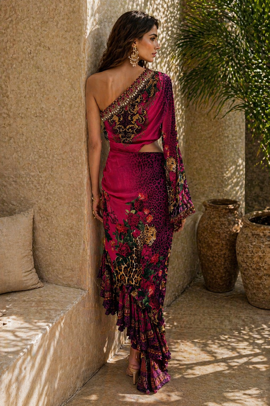 PURPLE PRINCESS ONE SHOULDER DRESS