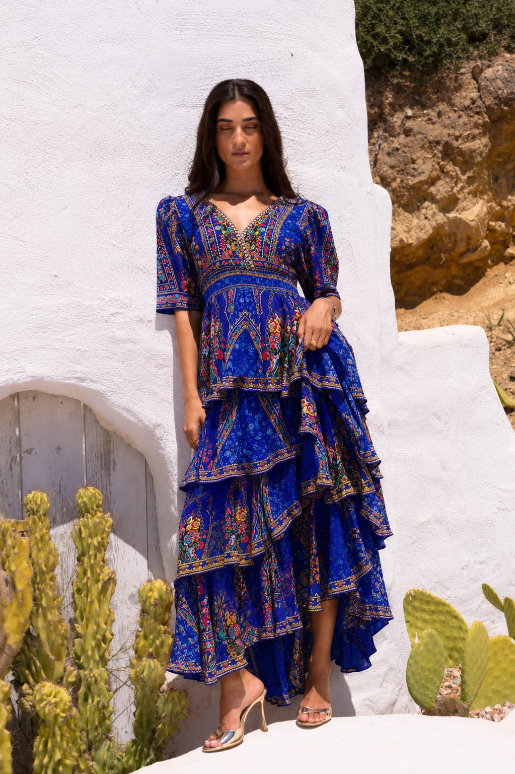 REVIERA CROSS OVER MAXI DRESS