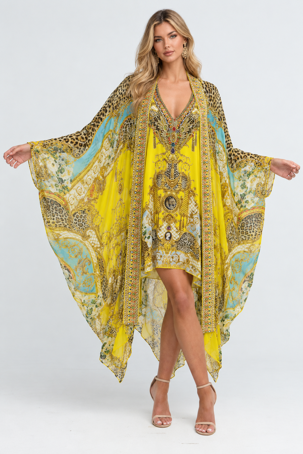 GOLDEN LEOPARD MEDIUM CAPE