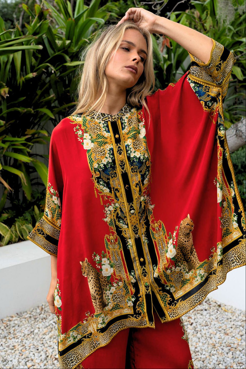 Queen of the Wild Kaftan top w Sleeves