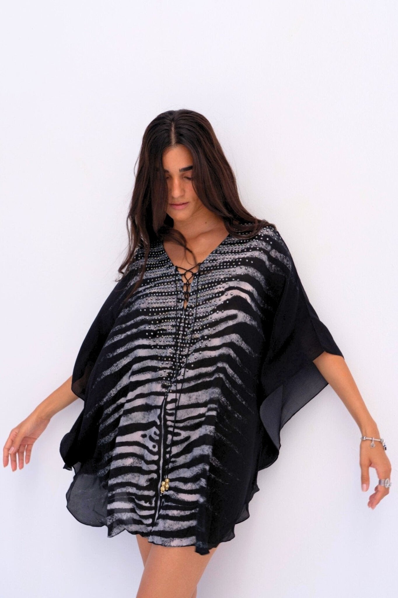 AEGEAN NIGHTS BUTTERFLY TOP - Czarina