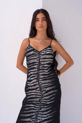 AEGEAN NIGHTS V NECK SLIP DRESS - Czarina
