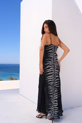 AEGEAN NIGHTS V NECK SLIP DRESS - Czarina