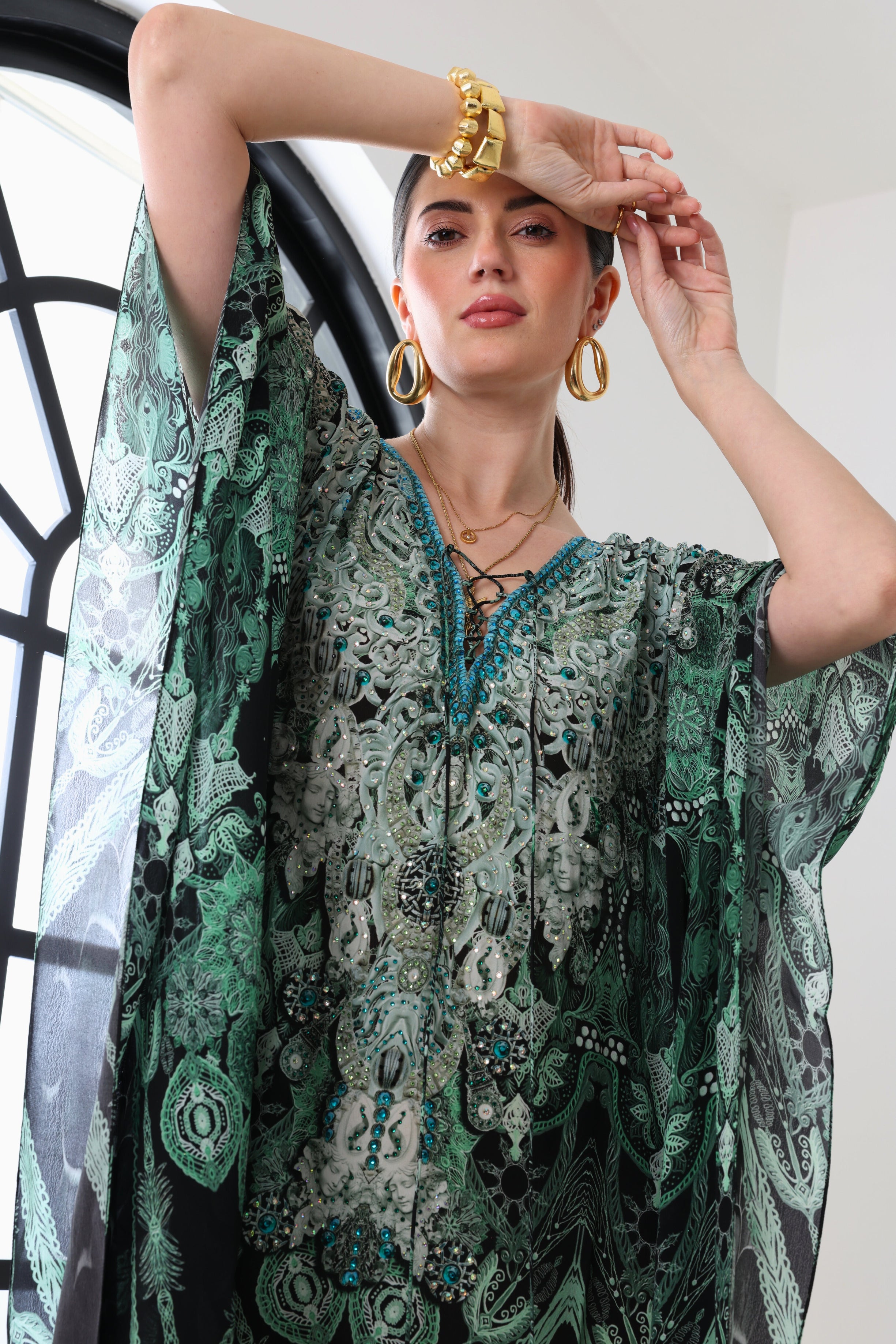 EMERALD OASIS MEDIUM KAFTAN