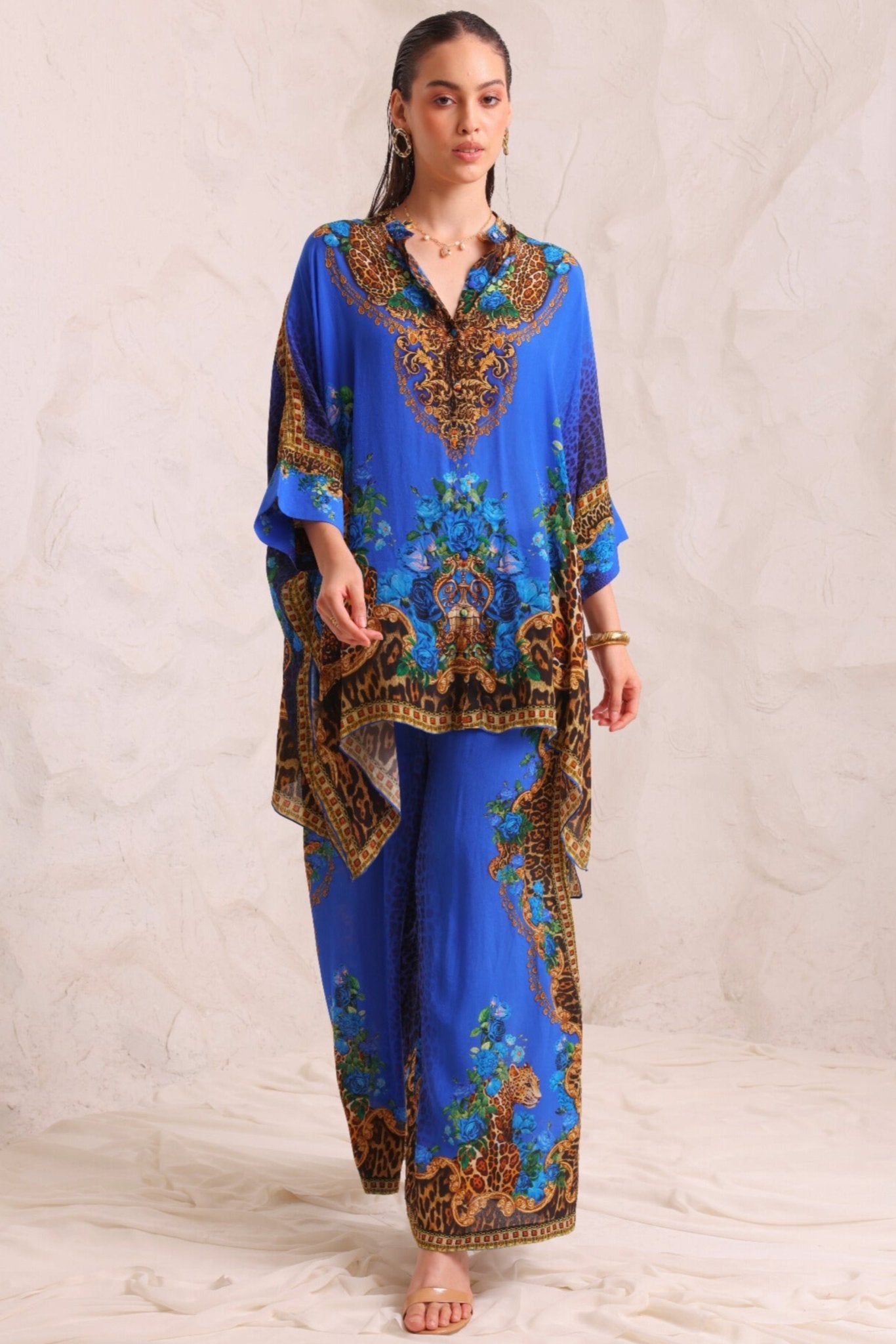 Blue Leopardess Co - ord Set - Czarina