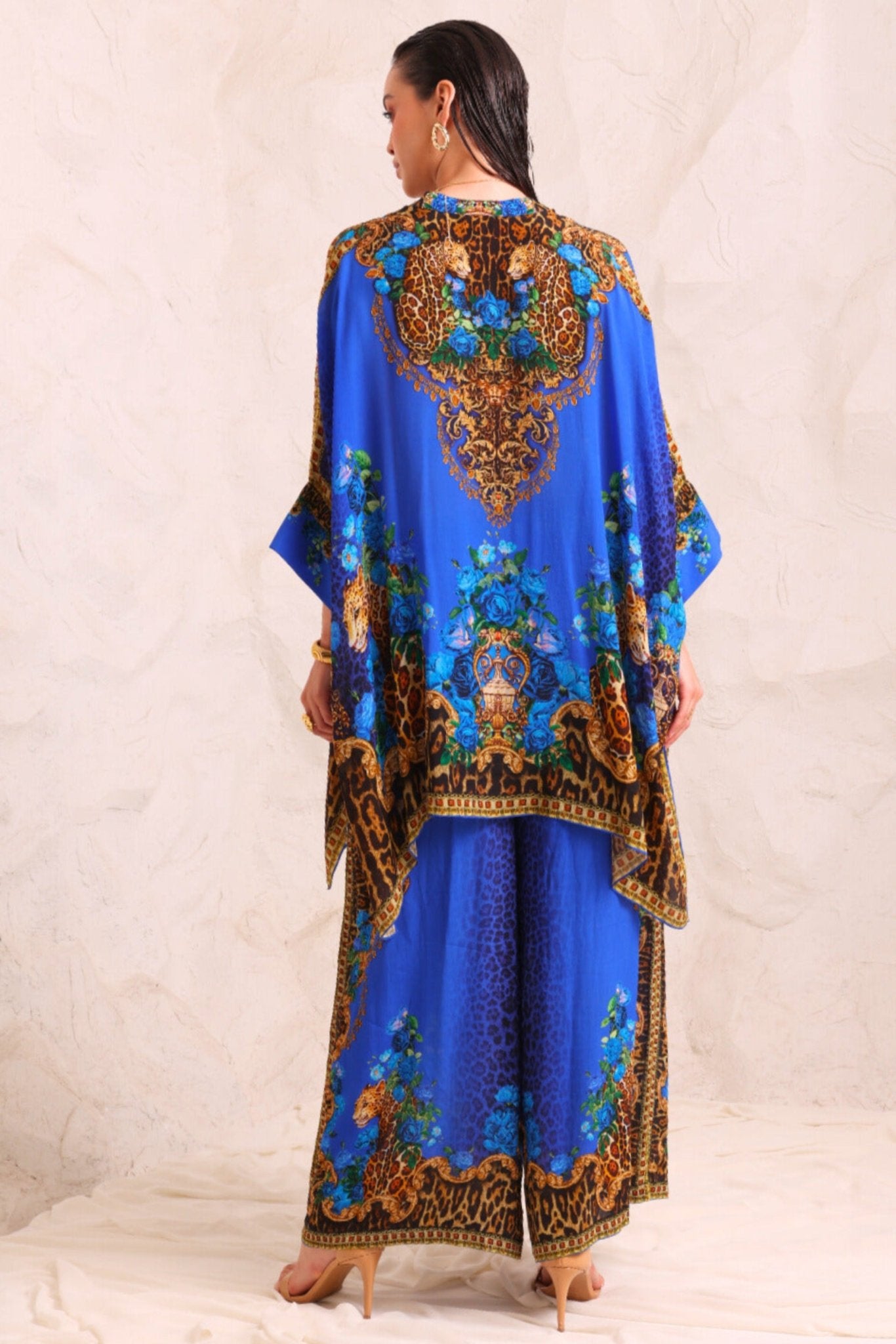 BLUE LEOPARDESS TROUSERS - Czarina