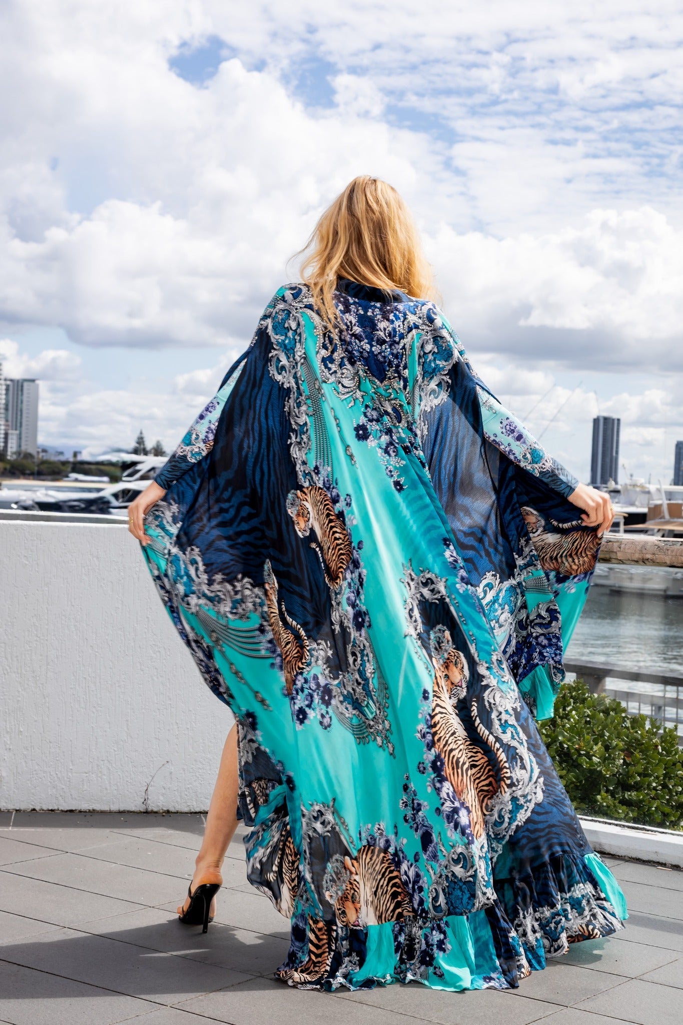 Blue Tigress Float Cape - Czarina