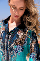 BLUE TIGRESS WOMEN SHIRT - Czarina