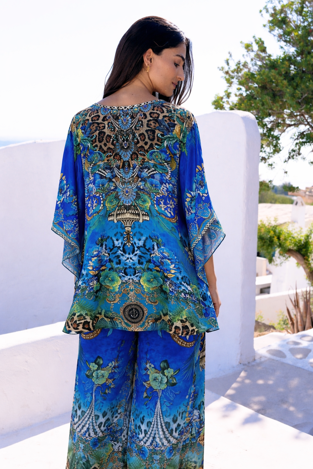 BOHO BLUES BUTTERFLY TOP - Czarina