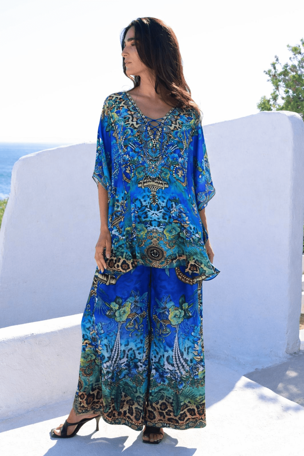 BOHO BLUES BUTTERFLY TOP - Czarina