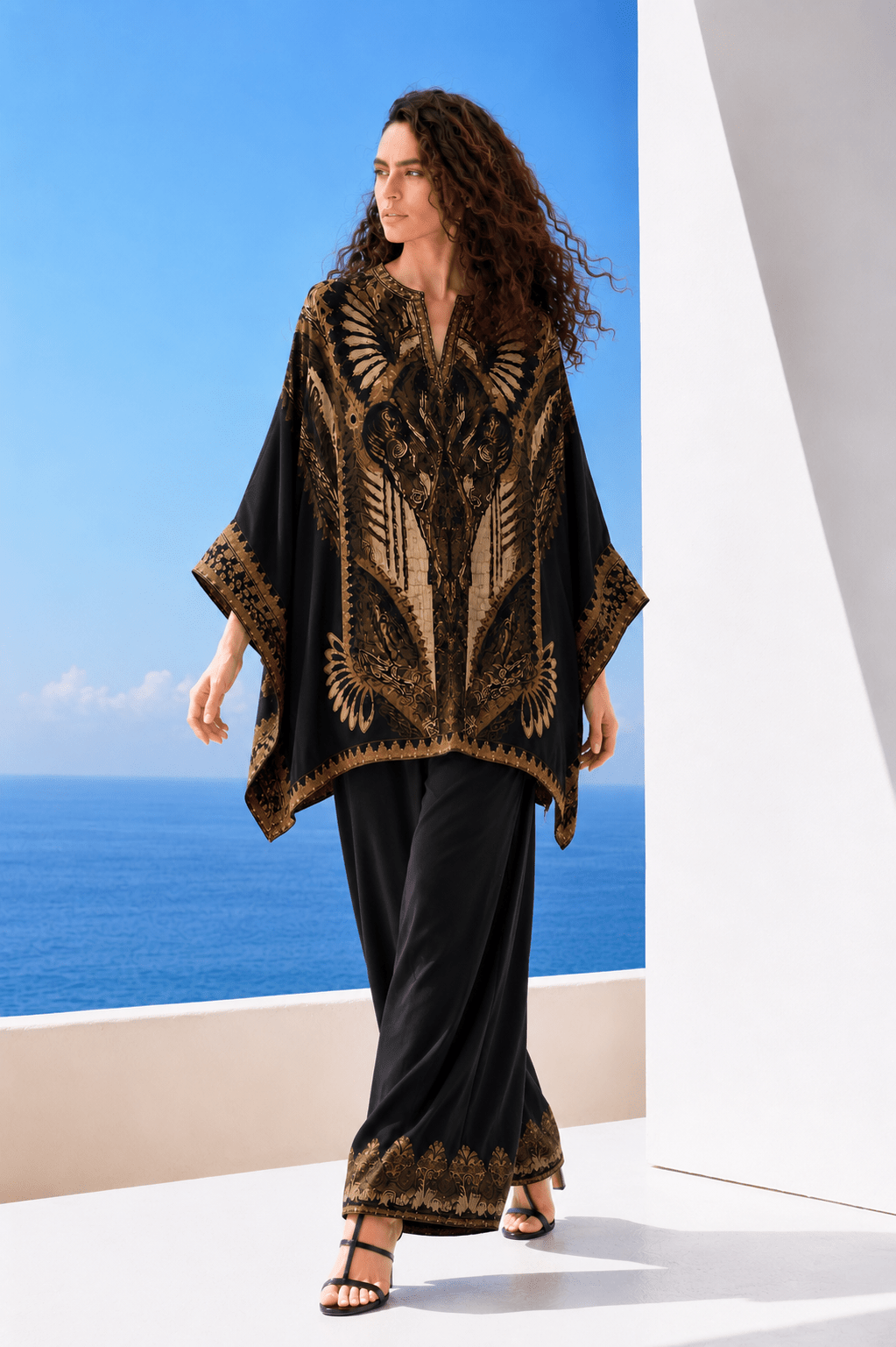 BOHO QUEEN KAFTAN TOP W SLEEVES - Czarina