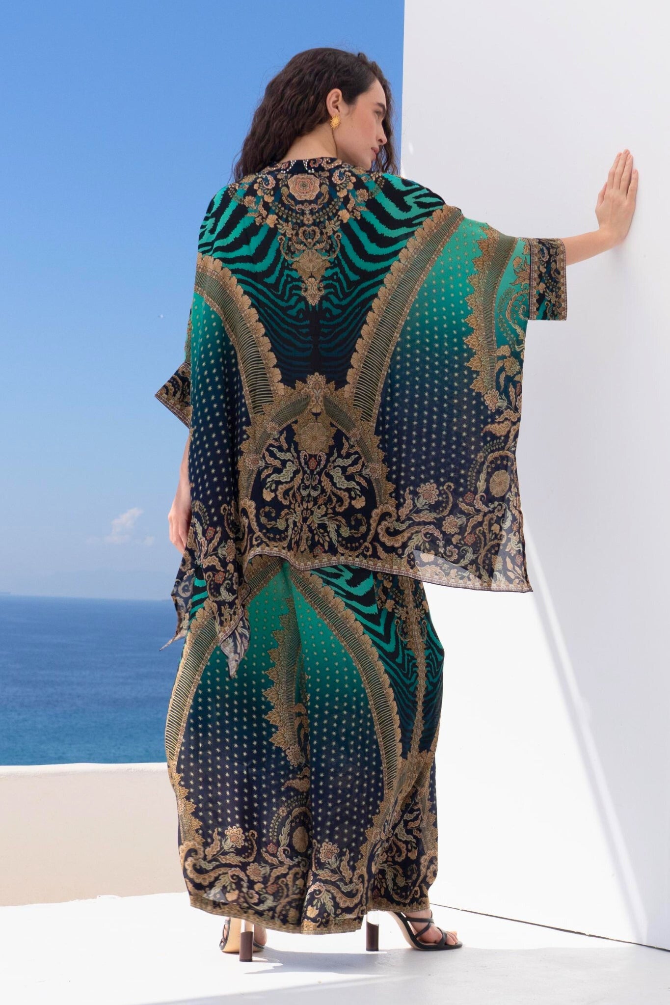 EMERALD EMPRESS KAFTAN TOP W SLEEVES - Czarina