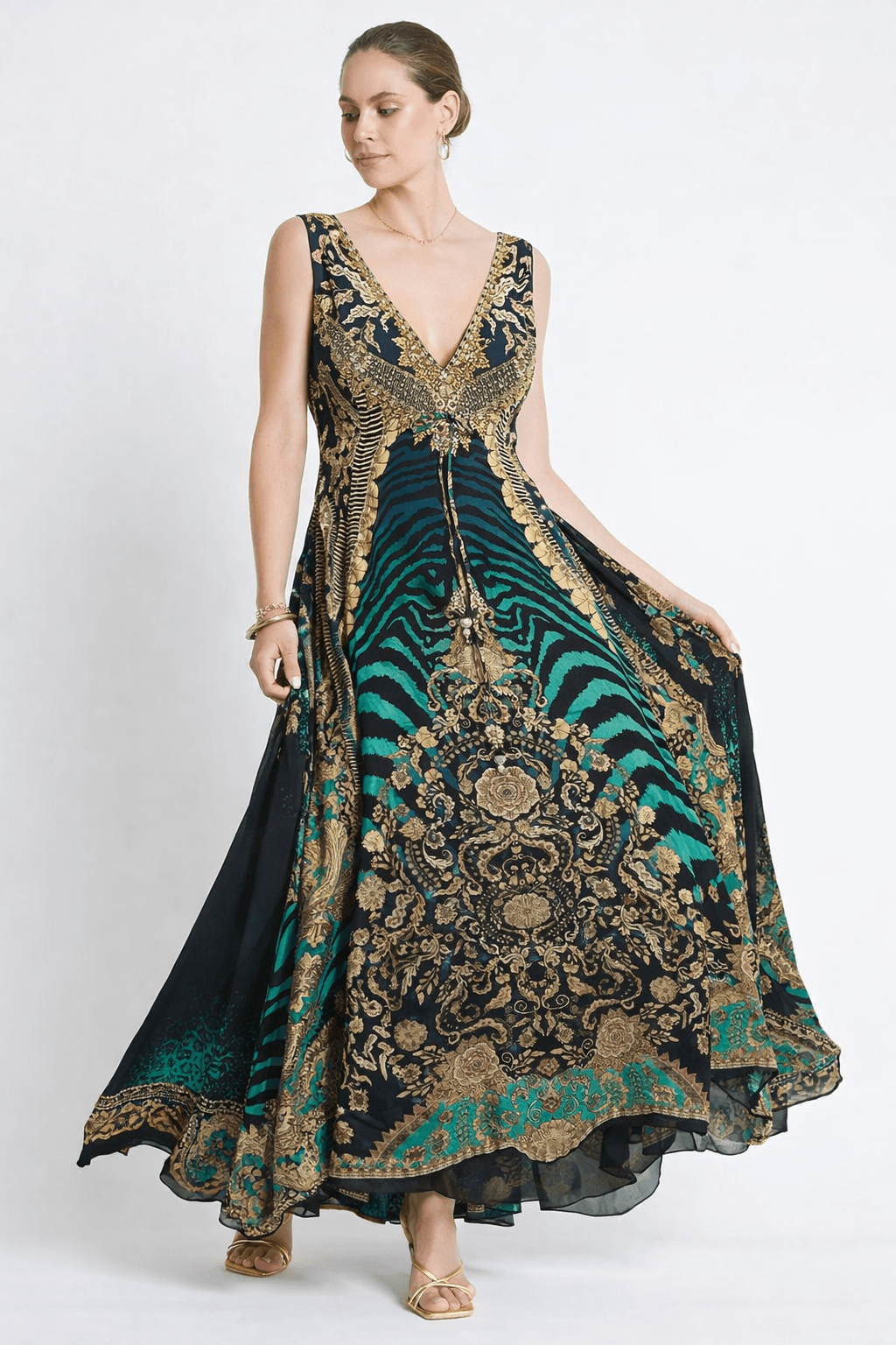 EMERALD EMPRESS MAXI DRESS - Czarina