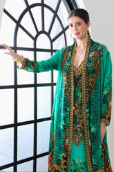 EMERALD LEOPARDESS LONG JACKET - Czarina
