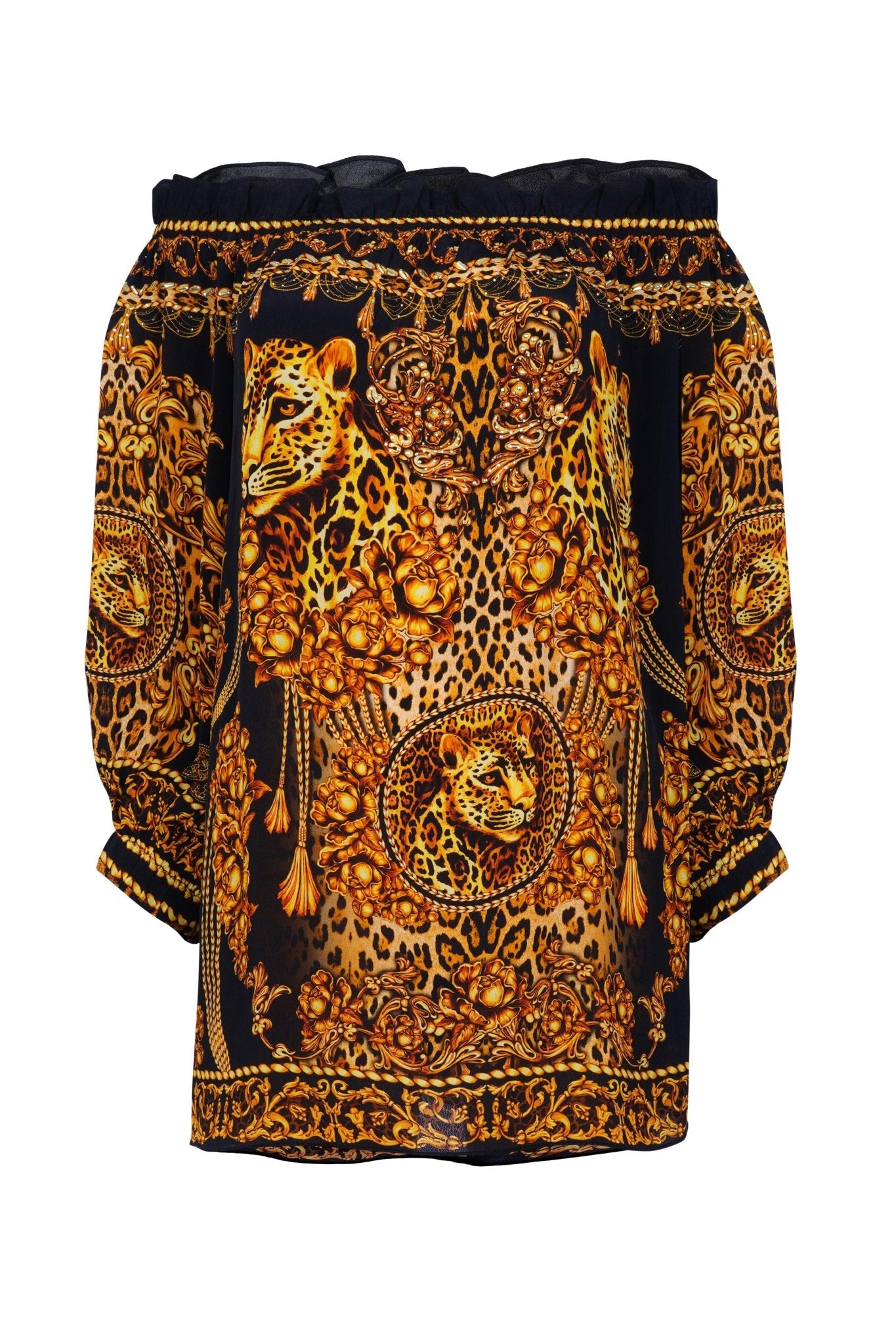 GOLDEN LADY OFF SHOULDER TOP - Czarina