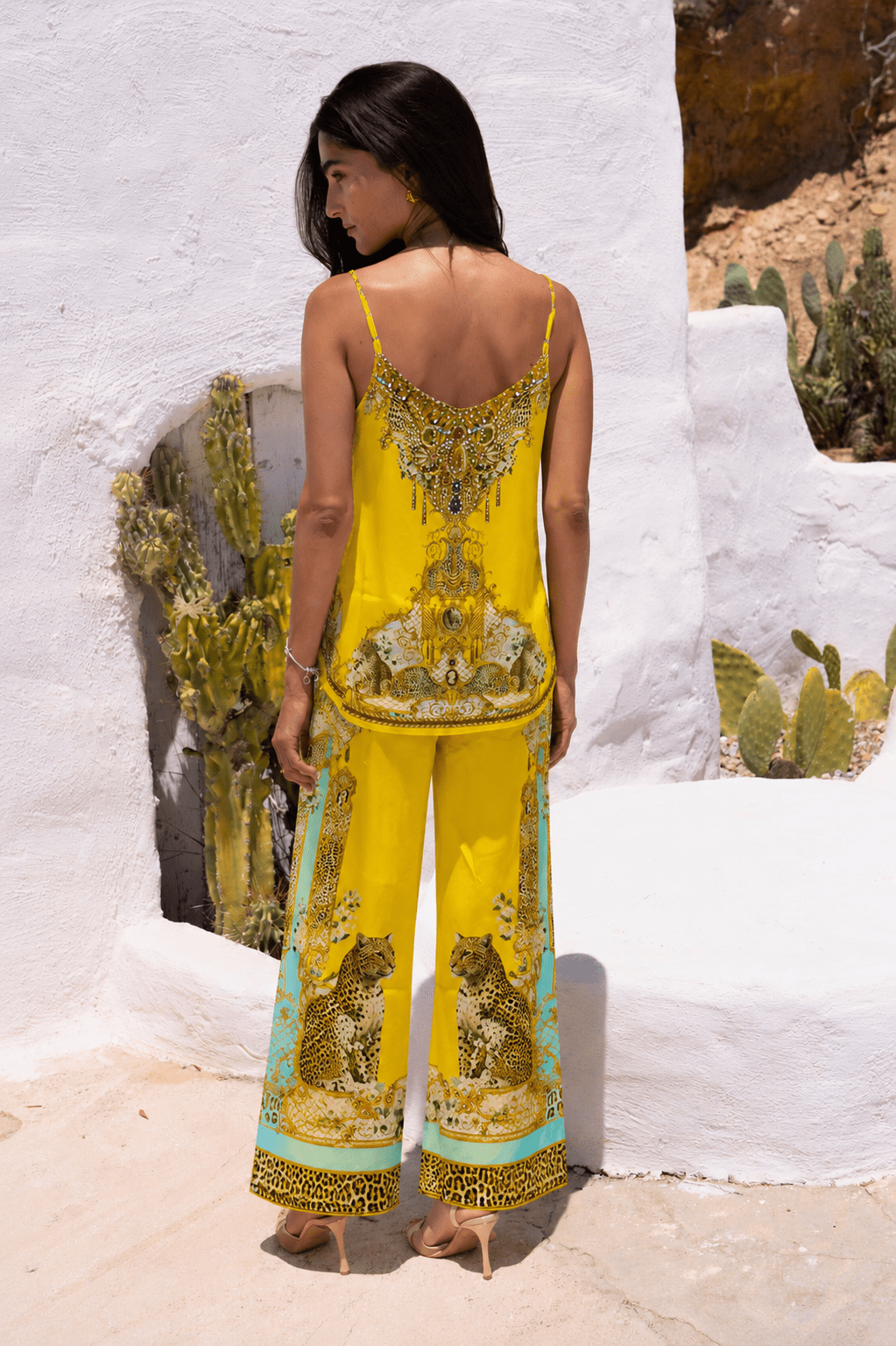 GOLDEN LEOPARD CAMI TOP - Czarina