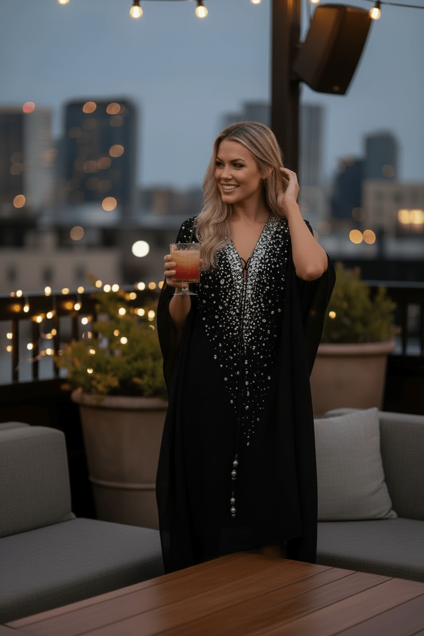 Gracie Luxe Short Kaftan - Czarina