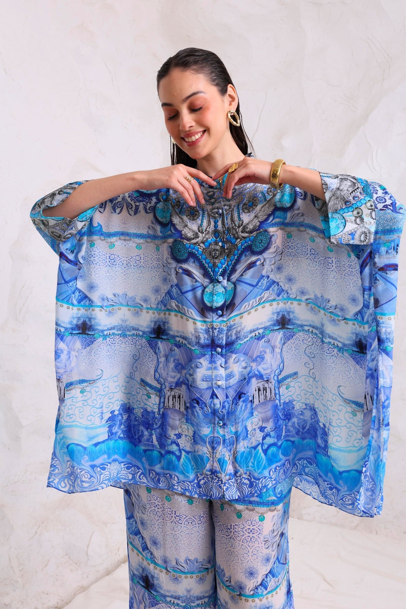 HAITI KAFTAN TOP W SLEEVES - Czarina