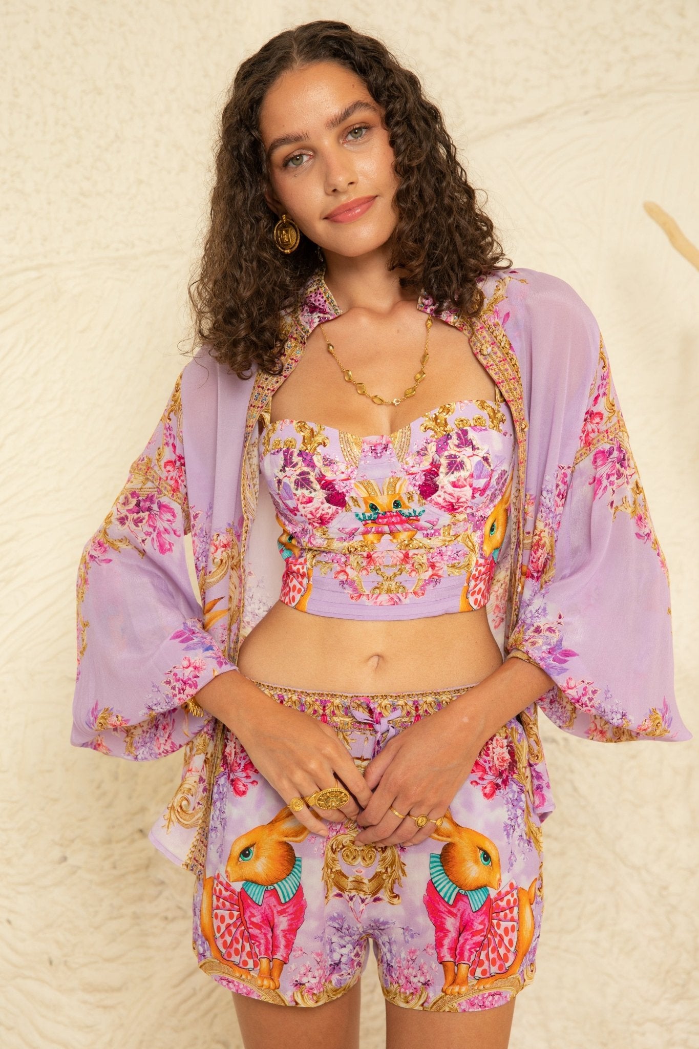 Lavender Hops Bustier Top - Czarina