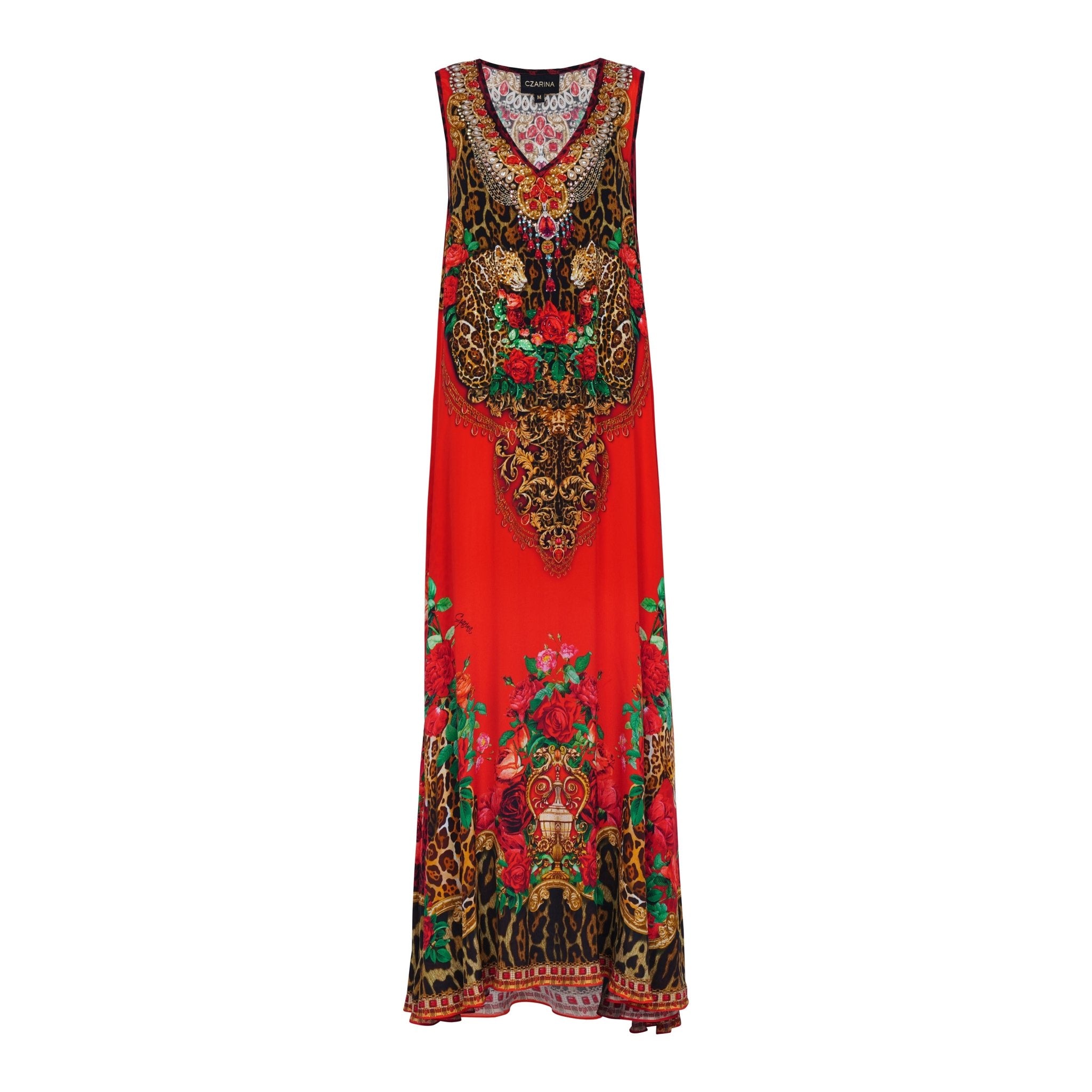 LEOPARDESS SLEEVELESS DRESS - Czarina