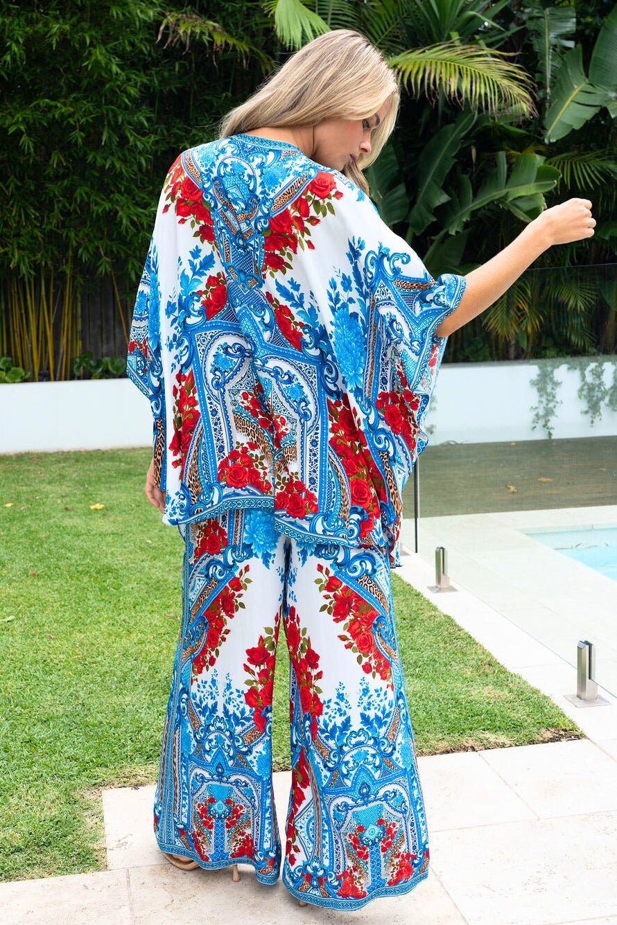 LOST IN AZURE BUTTERFLY TOP SET - Czarina