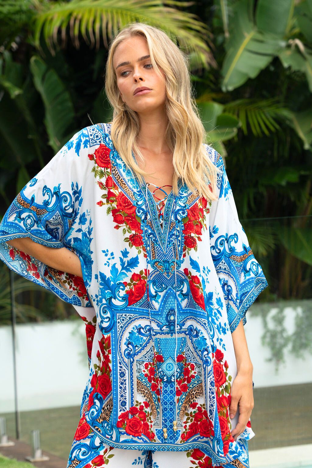 LOST IN AZURE BUTTERFLY TOP - Czarina