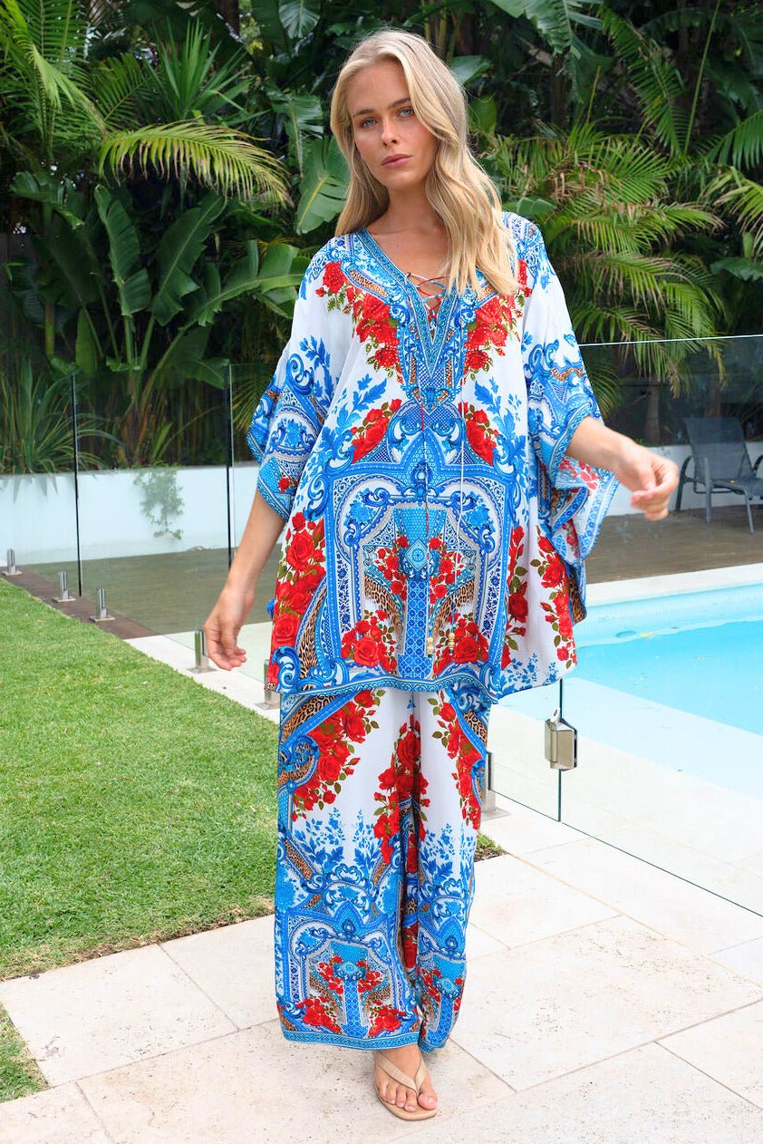 LOST IN AZURE BUTTERFLY TOP - Czarina