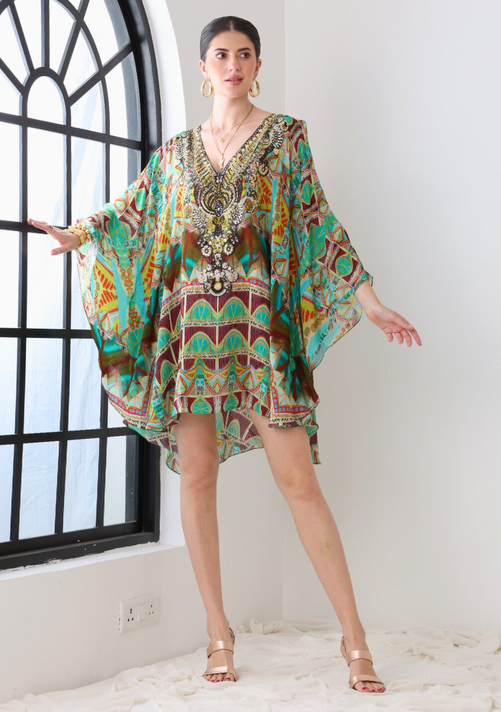 Lost In Laos Kaftan Dress - Czarina