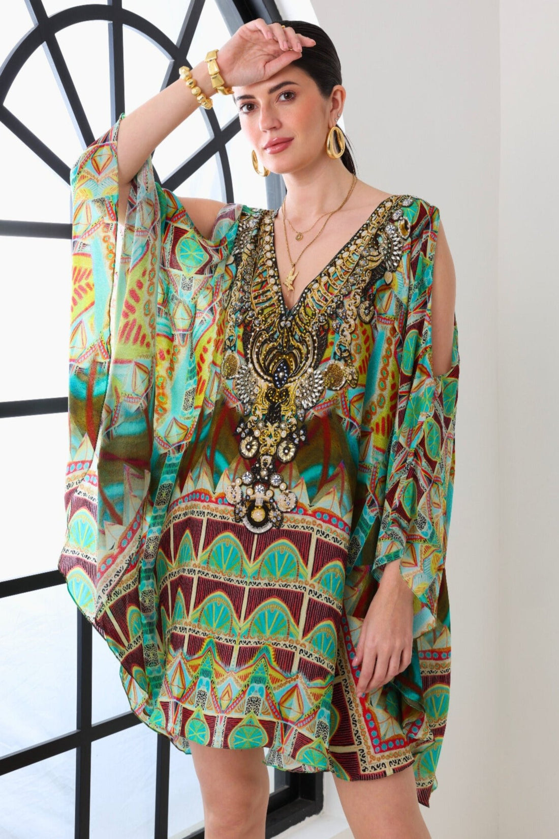 Lost In Laos Kaftan Dress - Czarina
