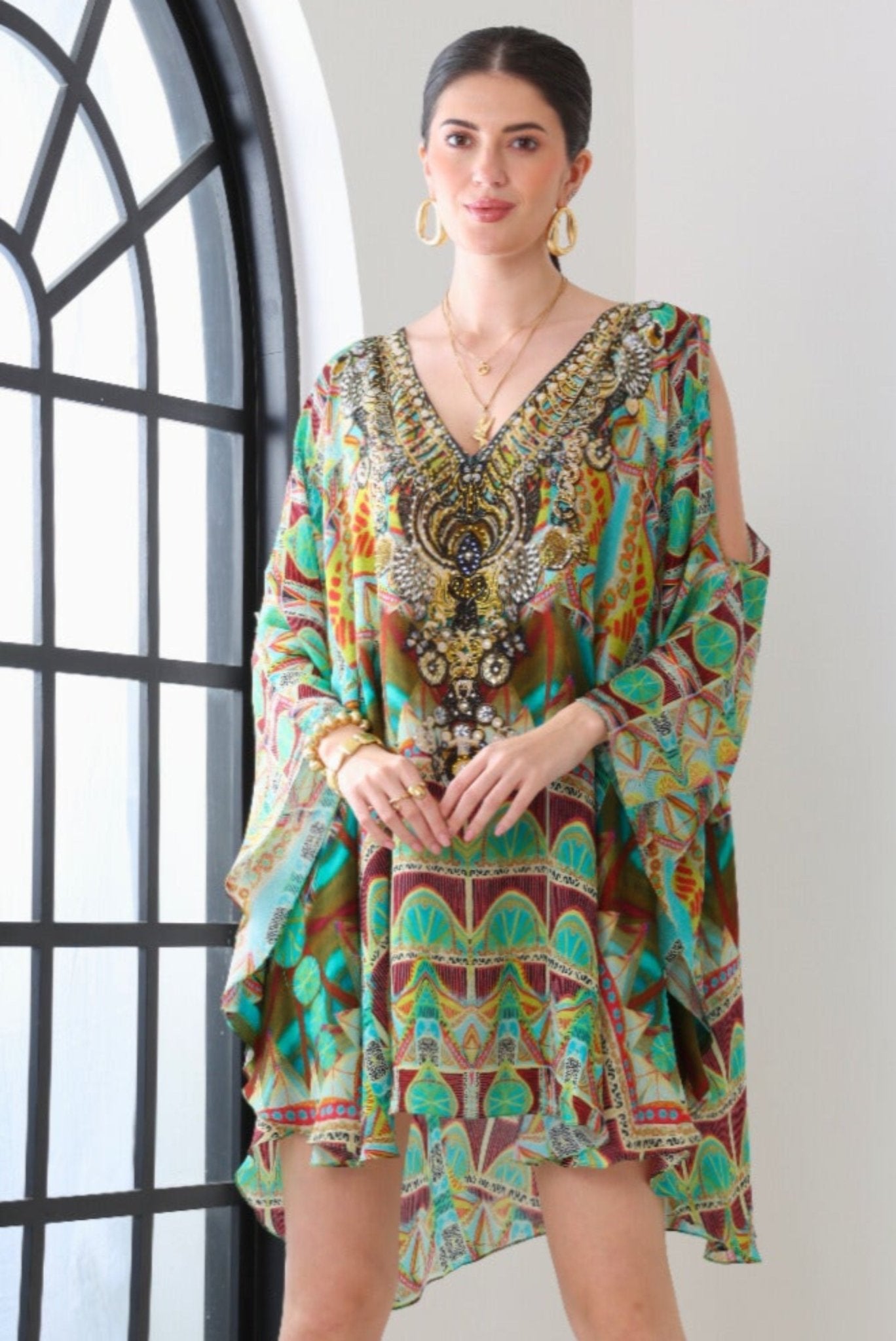 Lost In Laos Kaftan Dress - Czarina