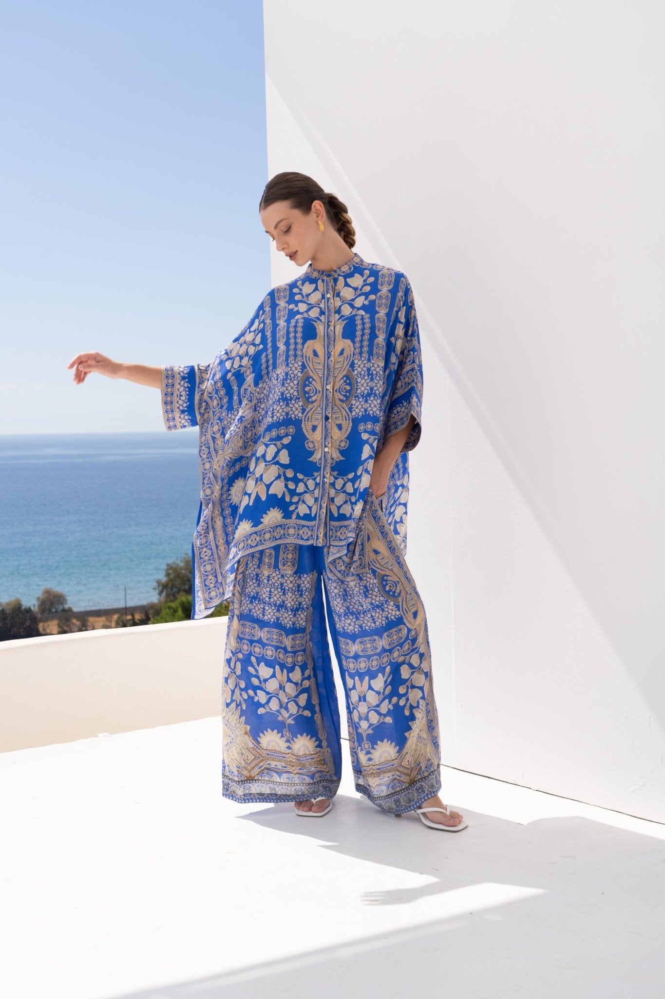 MEDITERRANEAN BLUES TROUSERS - Czarina
