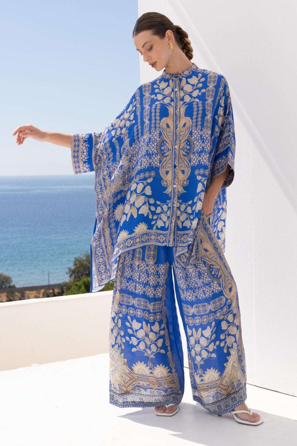 MEDITERRANEAN BLUES TROUSERS - Czarina