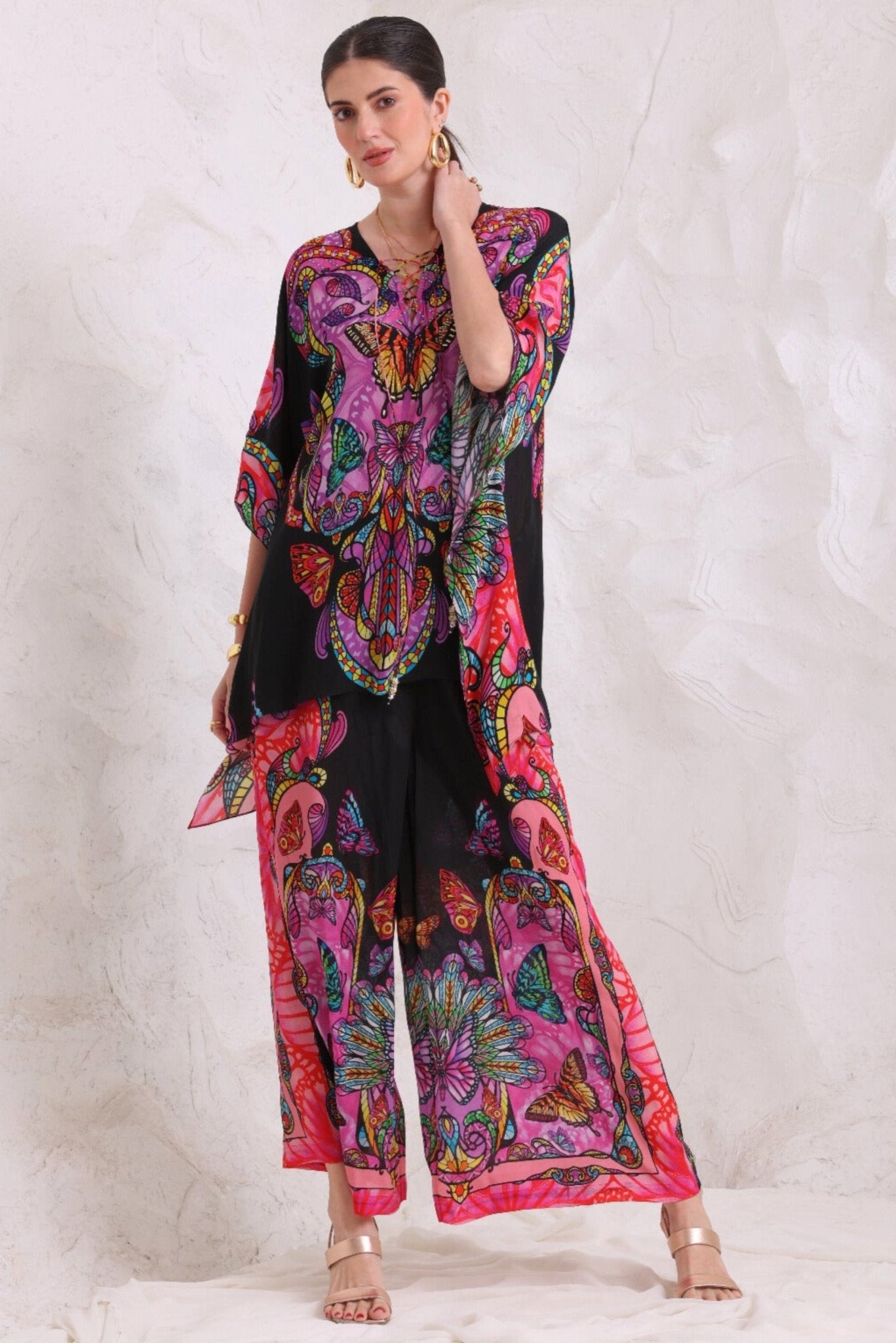 MIDNIGHT WINGS KAFTAN TOP - Czarina