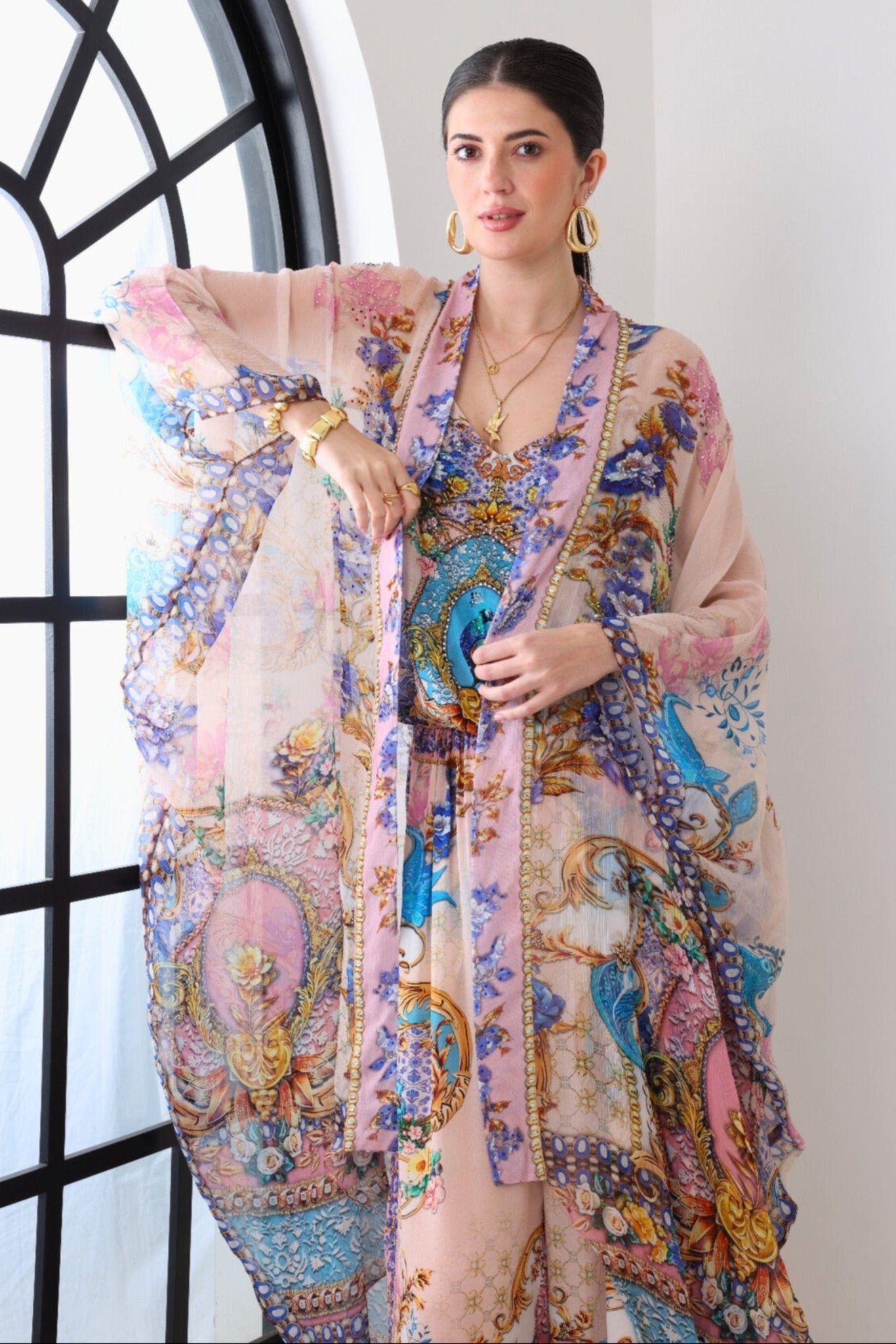 Peacock Dreams Medium Cape - Czarina