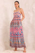 Peacock Dreams S - S Midi Dress - Czarina