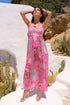Pink Boho S - S Midi Dress - Czarina