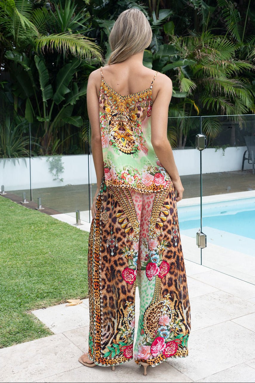 PINK CHEETAH CAMI TOP - Czarina