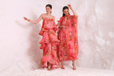 PINK PARADISE S - S RUFFLE MAXI DRESS - Czarina