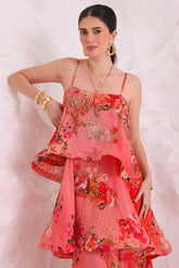 PINK PARADISE S - S RUFFLE MAXI DRESS - Czarina