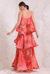 PINK PARADISE S - S RUFFLE MAXI DRESS - Czarina
