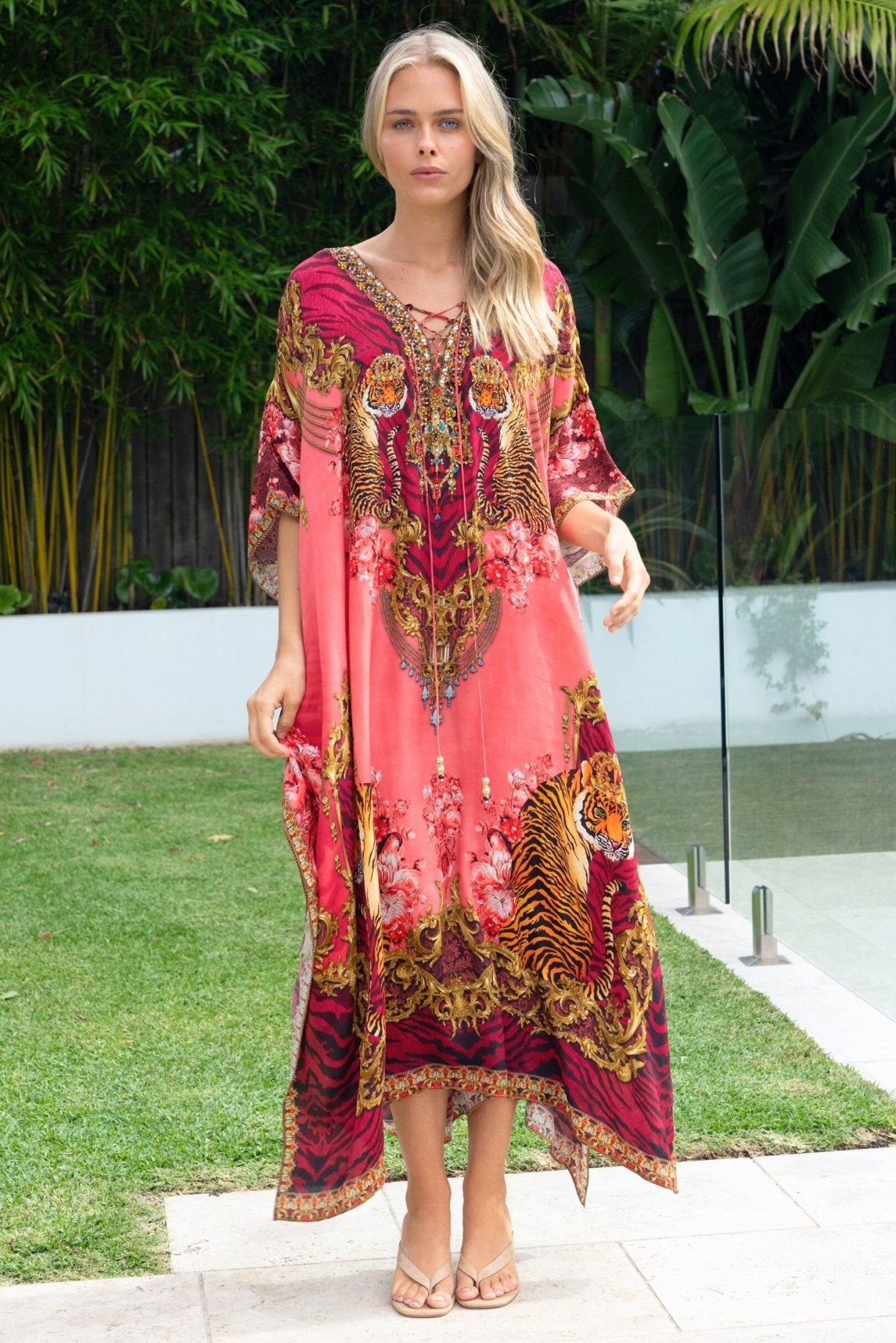 PINK TIGRESS MEDIUM KAFTAN - Czarina