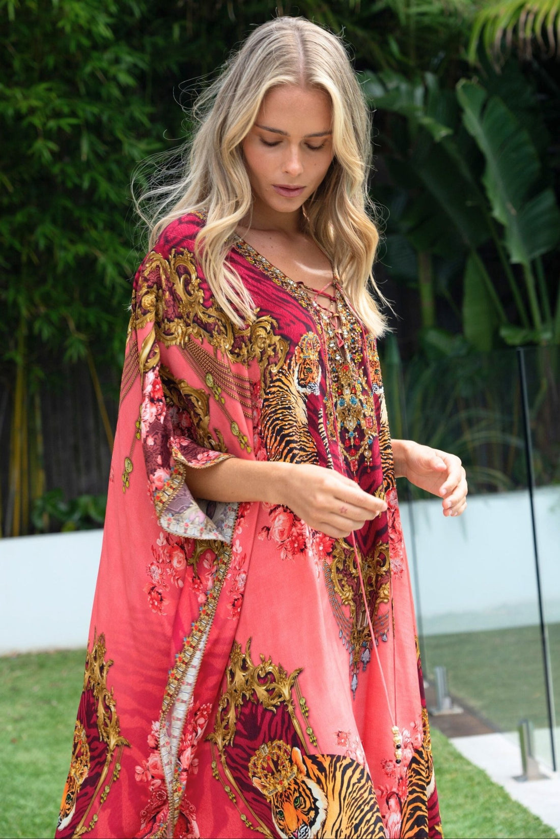 PINK TIGRESS MEDIUM KAFTAN - Czarina
