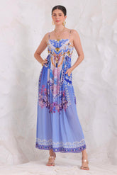 PURPLE PEARLS S - S MIDI DRESS - Czarina