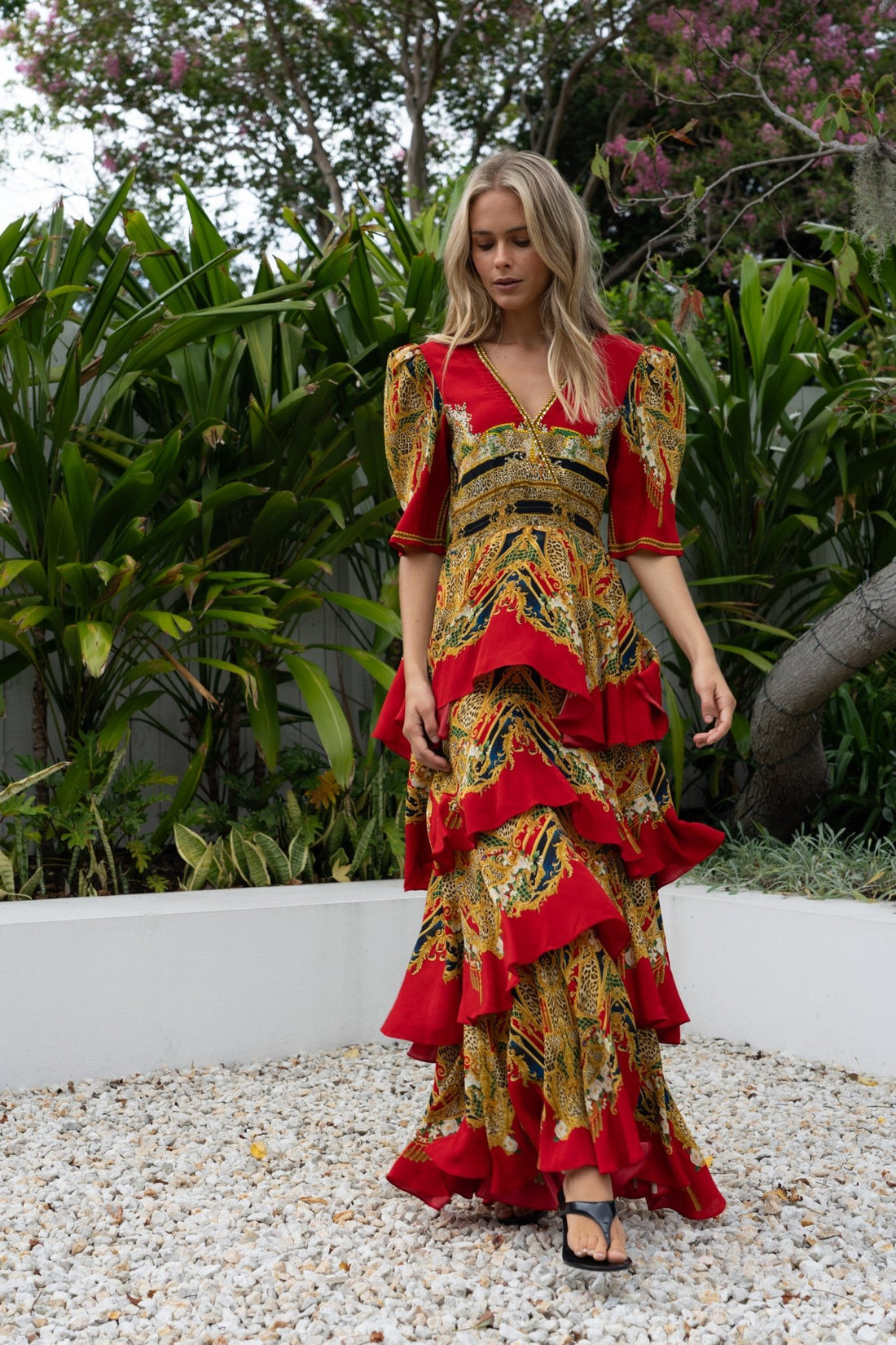 Queen of the Wild Crossover Maxi Dress - Czarina