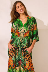 Tropical Temptation Short Sleeve Shirt - Czarina