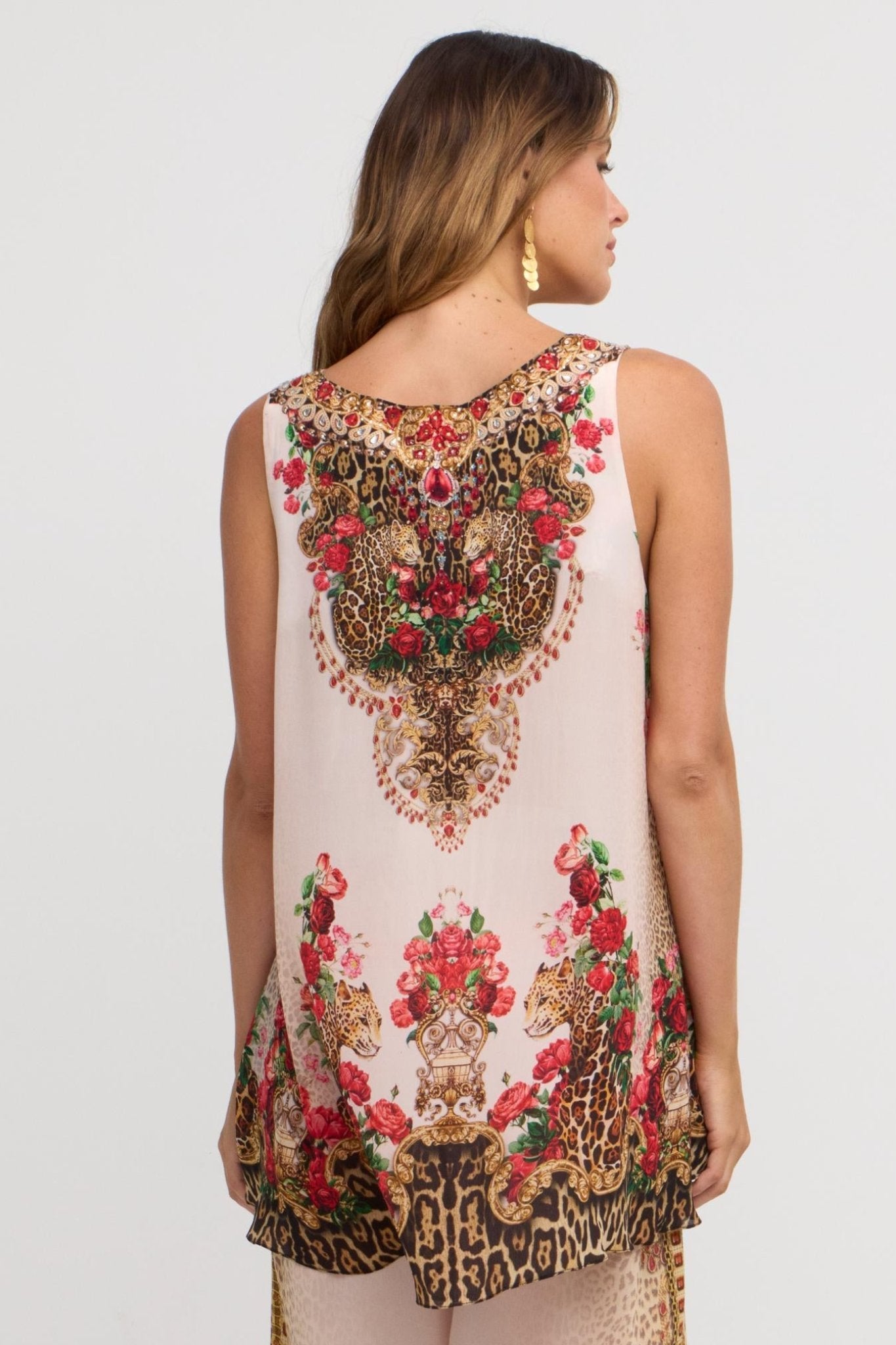 White Leopardess Tank Top - Czarina