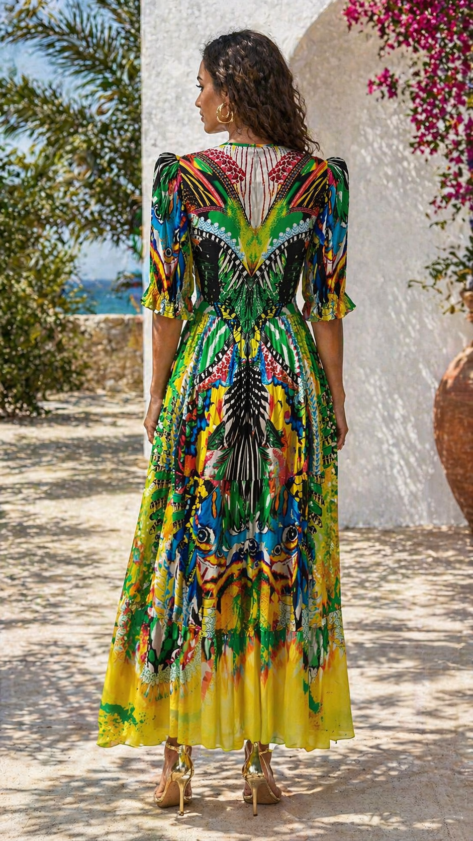 YELLOW ENCHANTED MAXI DRESS - Czarina