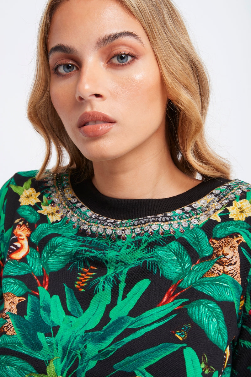 EMERALD QUEEN ROUND-NECK JUMPER-Czarina