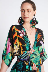 A NIGHT IN RIO MAXI DRESS W WAISTED BELT - Czarina