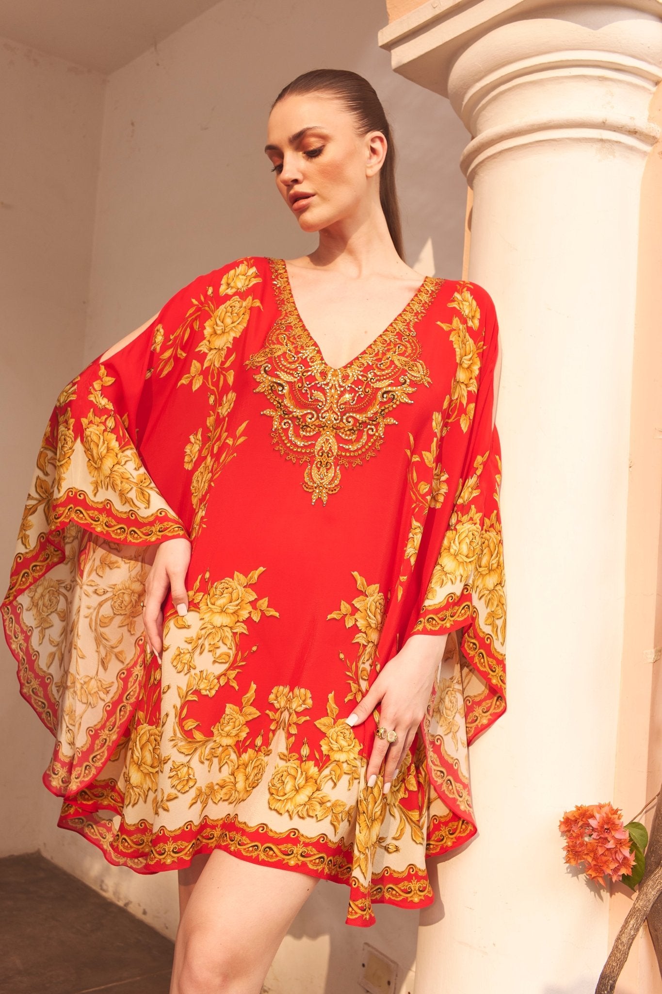 A NIGHT IN SHANGHAI KAFTAN DRESS - Czarina